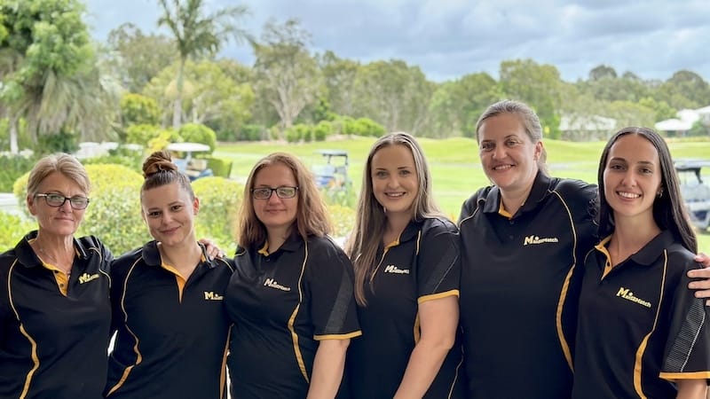 Brisbane management team: Liz, Alison, Nikita, Stevie, Nikita, Stacey