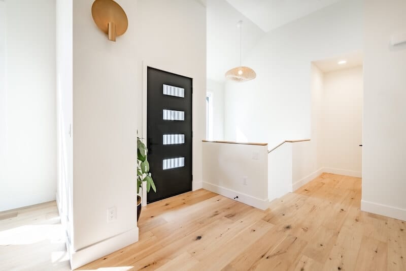 clean entryway in a rental property