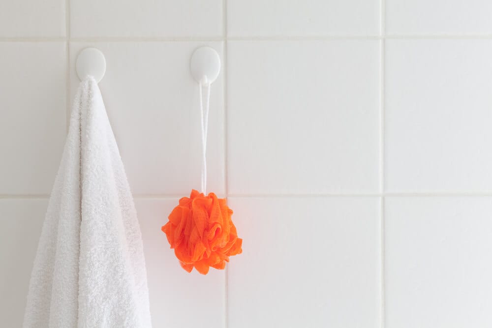 clean tile grout in a bathroom