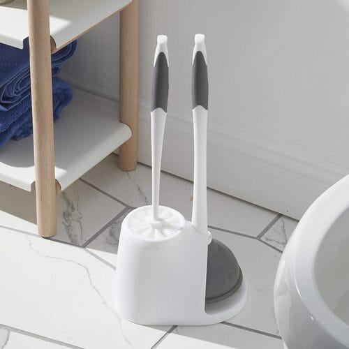  Clorox Toilet Plunger and Bowl Brush with Caddy