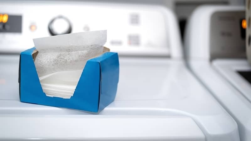 old dryer sheets can also be used for cleaning toilet rings