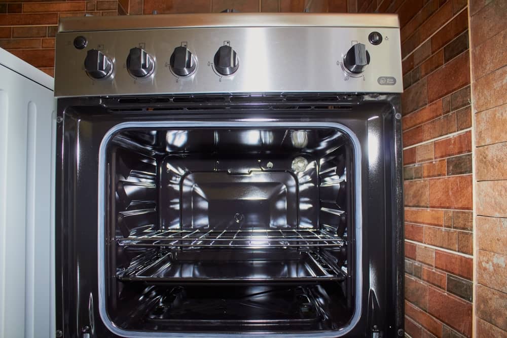 gas oven in the kitchen