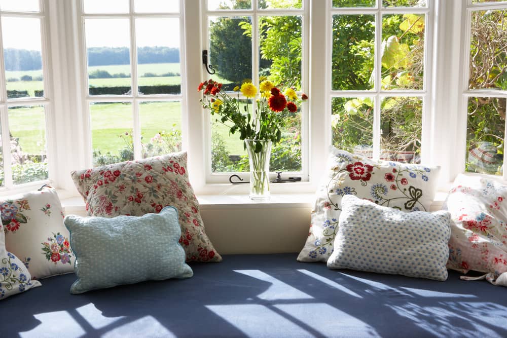 Window Seat by the window In a Modern House