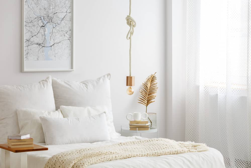 white bedroom interior