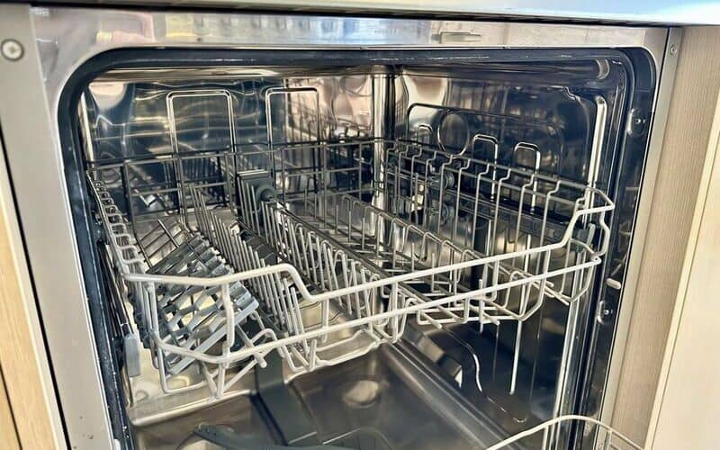 inside of a dishwasher