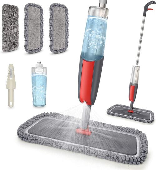 MEXERRIS Microfiber Spray Mop for Laminate Cleaning