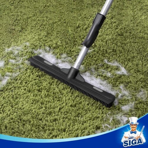 Mr Siga Rubber Broom with Built In Squeegee