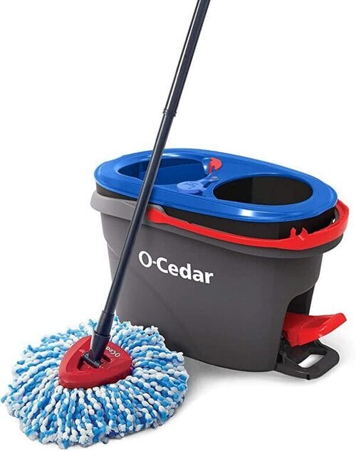  O-Cedar EasyWring RinseClean Microfiber Spin Mop and Bucket 