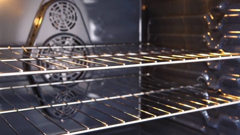 oven rack inside the oven