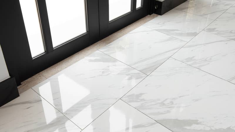 polished marble tiles