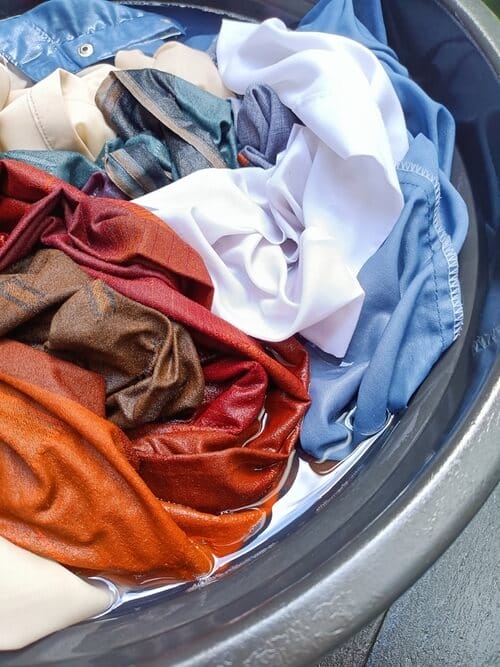 soaked laundry