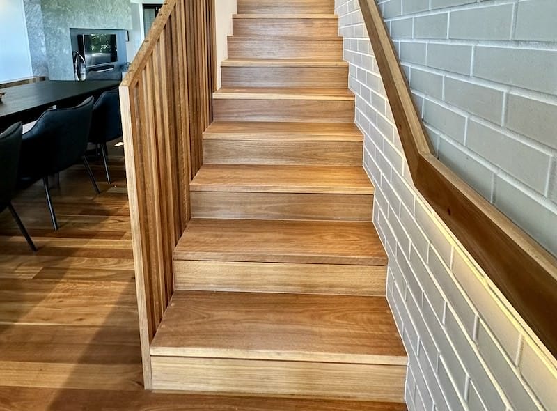 spring cleaning staircase