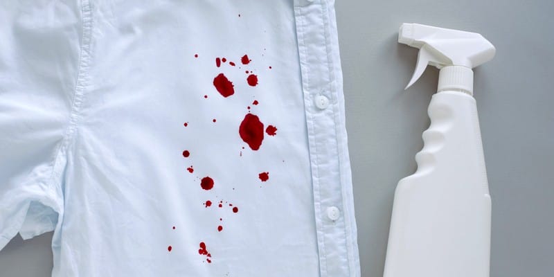 blood stains on clothes and stain remover