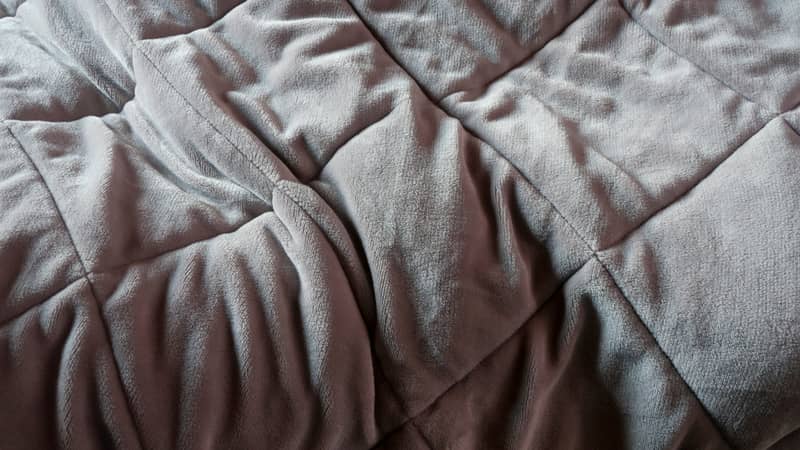 grey weighted blanket