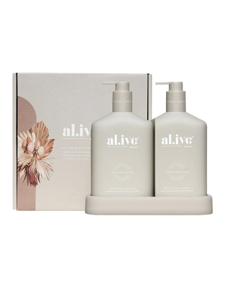 al.ive hand wash duo sea cotton & coconut